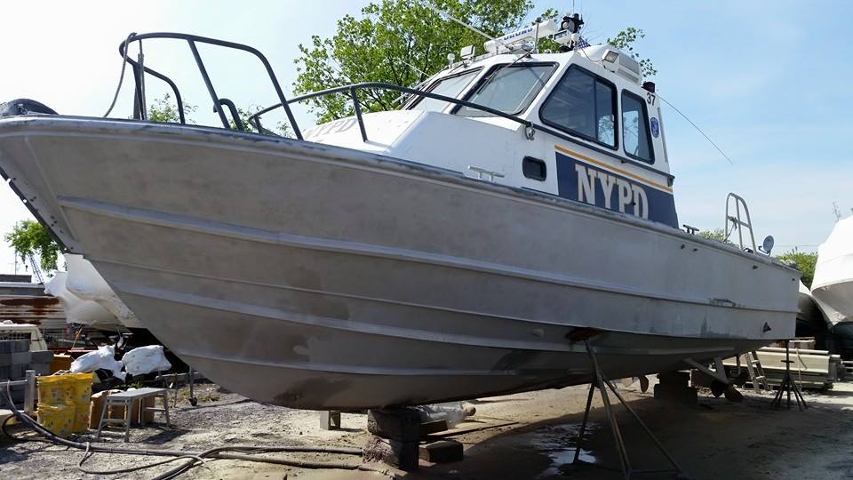 Marine dustless blasting project