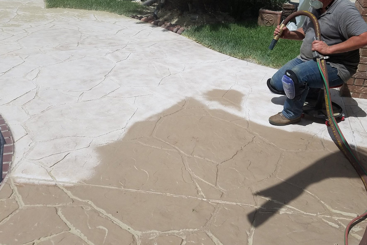 Residential dustless blasting project